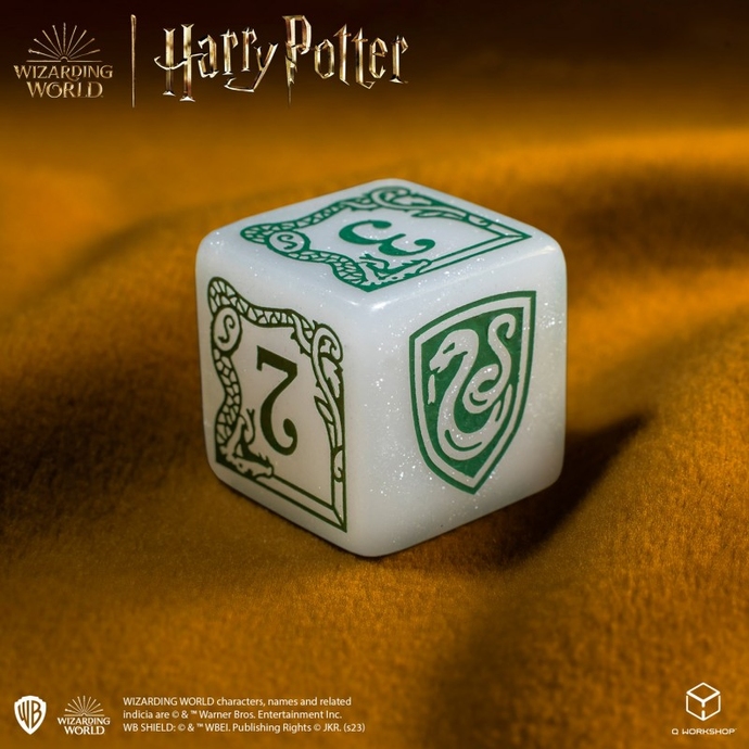 Набор кубиков Harry Potter. Slytherin Modern Dice Set - White (7)