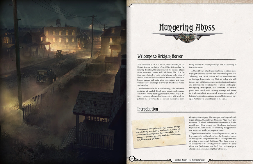 Arkham Horror RPG: Hungering Abyss Starter Set