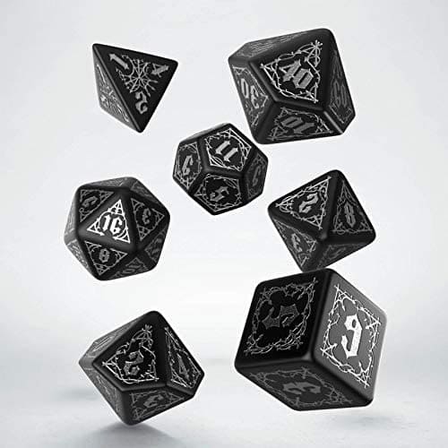Набор кубиков Bloodsucker Black & silver Dice Set (7)