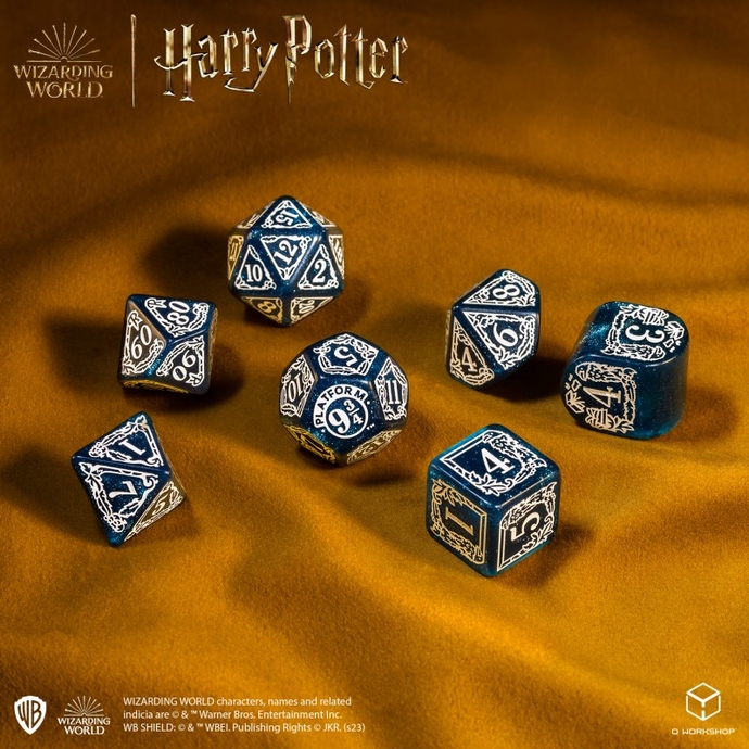 Набор кубиков Harry Potter. Ravenclaw Modern Dice Set - Blue (7)