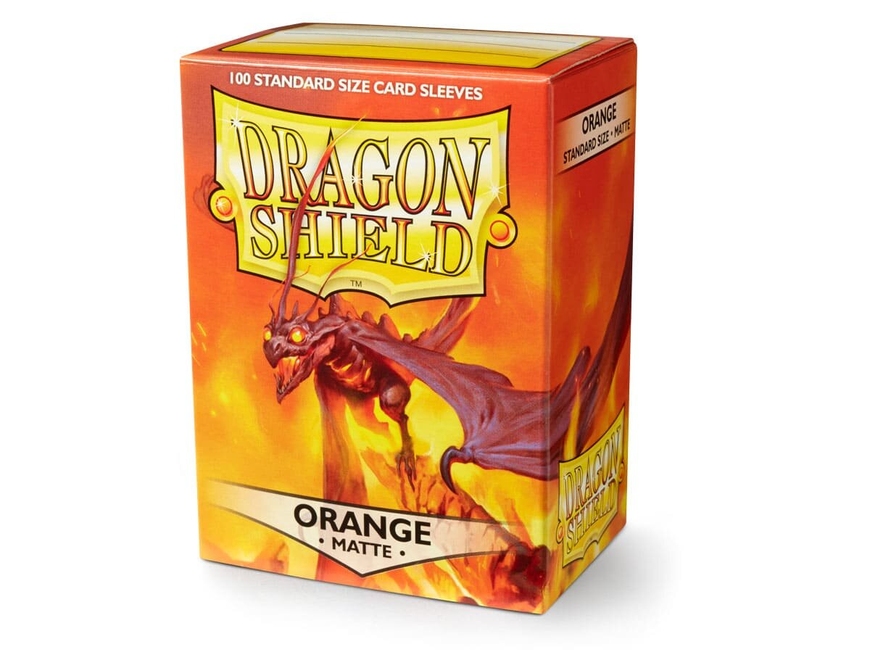 Протекторы Dragon Shield Sleeves: matte Orange (100 шт, 66x91)