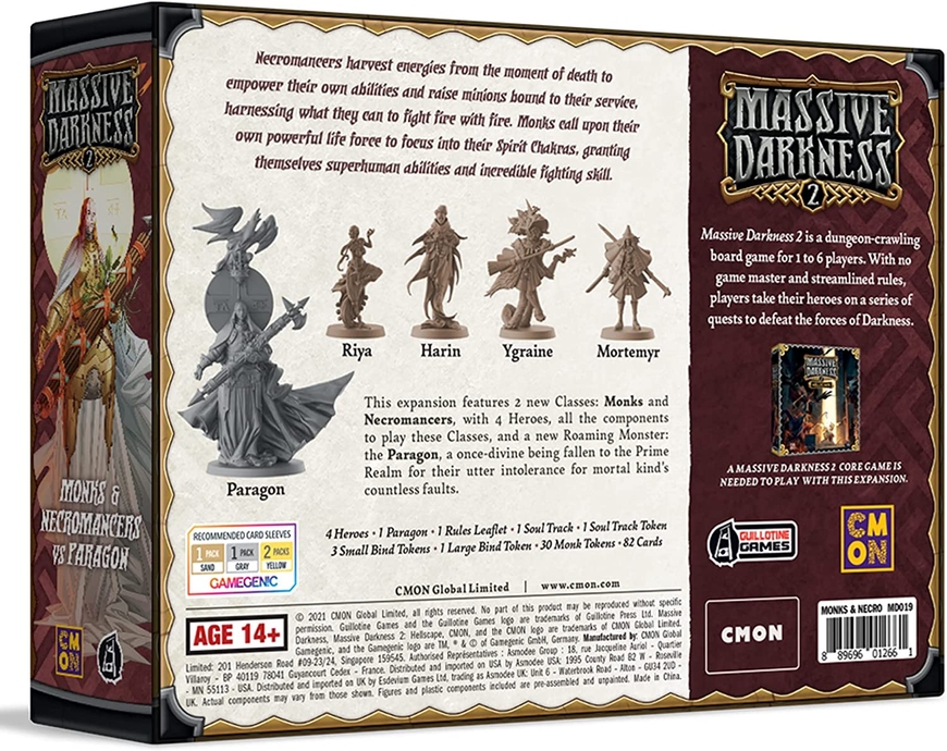 Massive Darkness 2: Monks & Necromancers vs Paragon