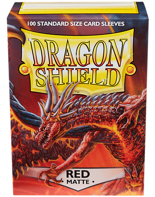 Протекторы Dragon Shield Sleeves: matte Red (100 шт, 66x91)
