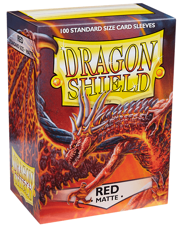 Протекторы Dragon Shield Sleeves: matte Red (100 шт, 66x91)