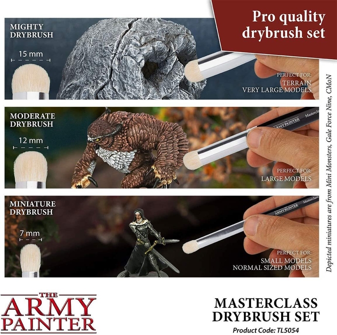 Набір пензлів The Army Painter Masterclass Drybrush Set