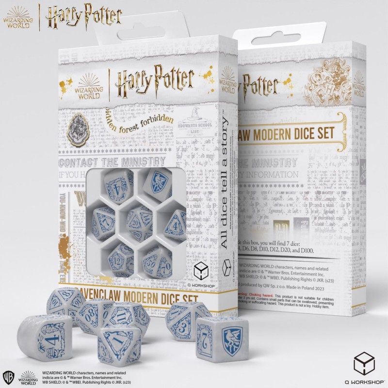 Набір кубиків Harry Potter. Ravenclaw Modern Dice Set - White (7)