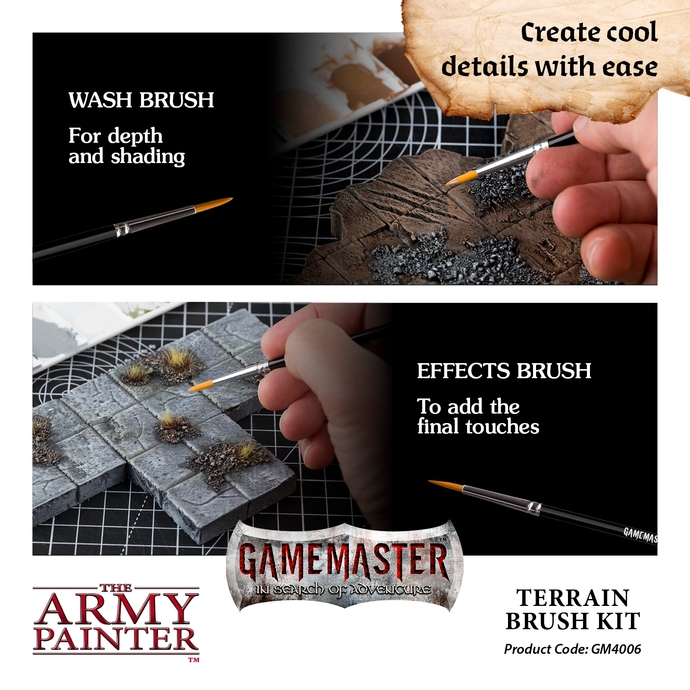 Пензель GameMaster Terrain Brush Kit