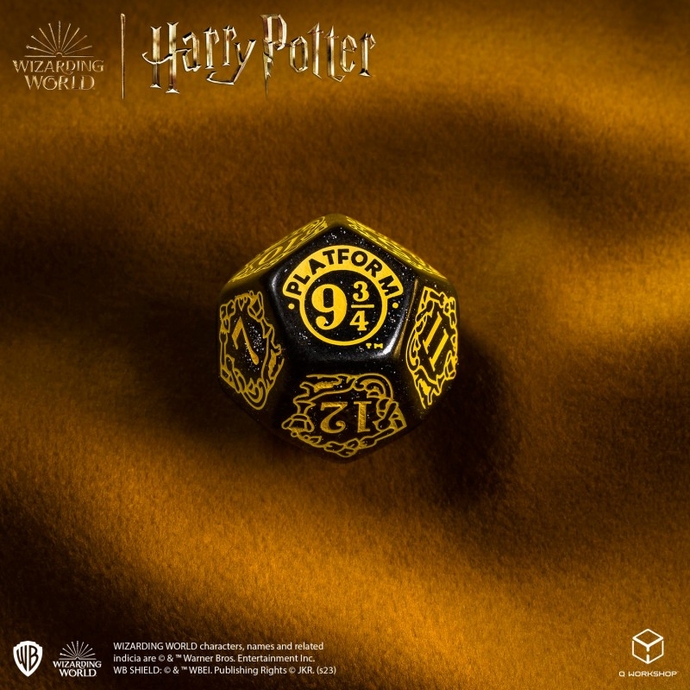 Набор кубиков Harry Potter. Hufflepuff Modern Dice Set - Black (7)