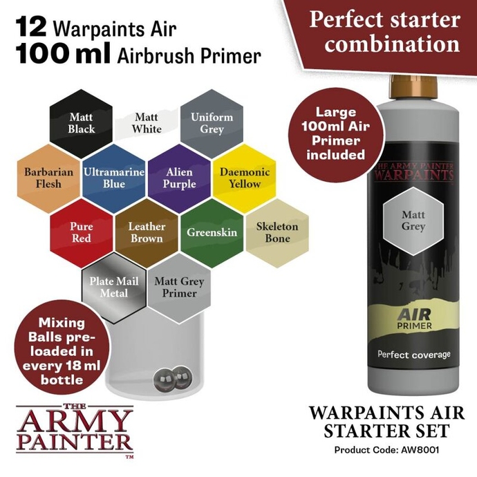 Набор красок Army Painter: Warpaints Air Starter Set