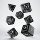 Набір кубиків Elvish Black & white Dice Set (7)