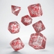 Набір кубиків Elvish Translucent & red Dice Set (7)