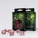 Набір кубиків Elvish Translucent & red Dice Set (7)