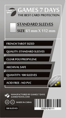 Протектори Games7Days (61 x 112 мм) Standard French Tarot (100 шт)