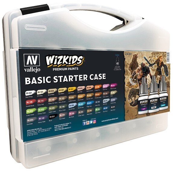 Набір фарб Vallejo WizKids Premium Basic Starter Case