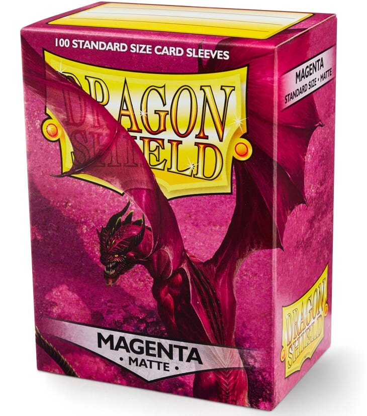 Протекторы Dragon Shield Sleeves: matte Magenta (100 шт, 66x91)