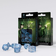 Набір кубиків Elvish Translucent & blue Dice Set (7)