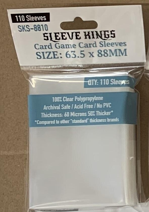 Протекторы Sleeve Kings (63.5x88 mm) Card Game (110 шт)