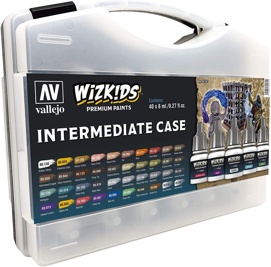 Набор красок Vallejo WizKids Premium Intermediate Case