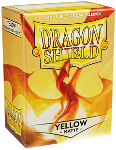 Протектори Dragon Shield Sleeves: matte Yellow (100 шт, 66x91)