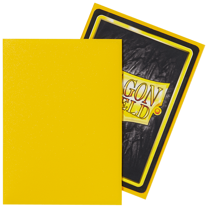 Протектори Dragon Shield Sleeves: matte Yellow (100 шт, 66x91)