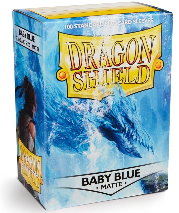 Протекторы Dragon Shield Sleeves: matte Baby Blue (100 шт, 66x91)