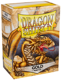 Протекторы Dragon Shield Sleeves: matte Gold (100 шт, 66x91)