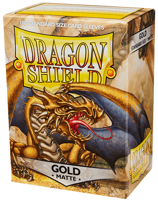 Протектори Dragon Shield Sleeves: matte Gold (100 шт, 66x91)