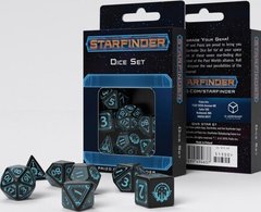 Набор кубиков Starfinder Dice Set Blue & Black