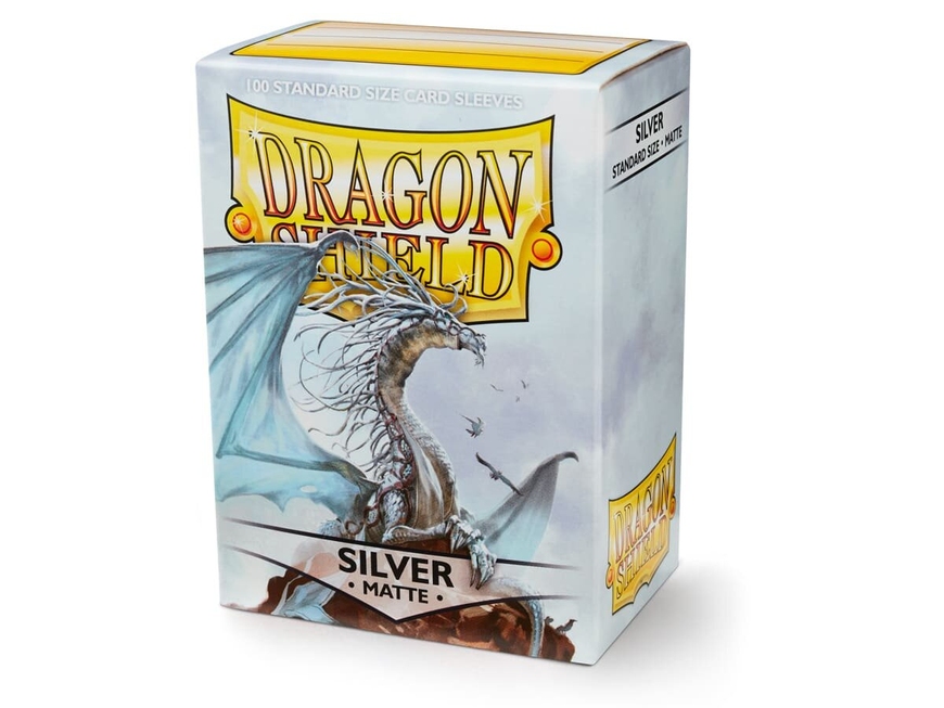 Протекторы Dragon Shield Sleeves: matte Silver (100 шт, 66x91)