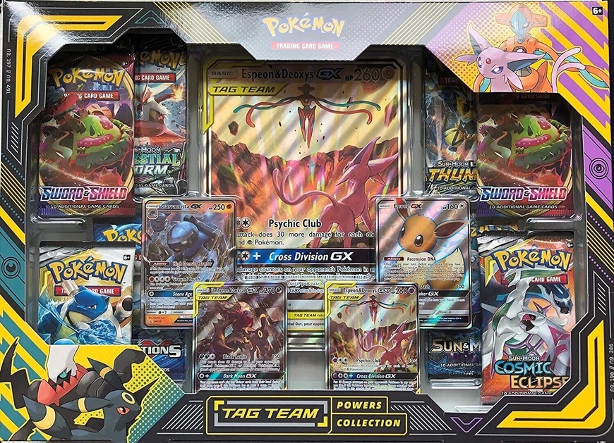Набор Pokemon TCG: TAG TEAM Powers Collection - Espeon & Deoxys-GX