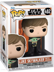 Люк с Малышом Йодой - Funko POP Star Wars #482: Luke Skywalker With Grogu
