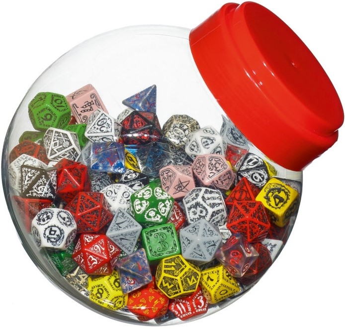 Банка кубиков Round Jar of Classic RPG Dice (150)