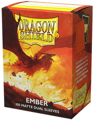 Протекторы Dragon Shield Sleeves: Dual matte Ember (100 шт, 66x91)