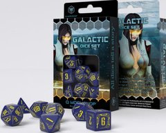 Набір кубиків Galactic Navy & Yellow Dice Set (7)