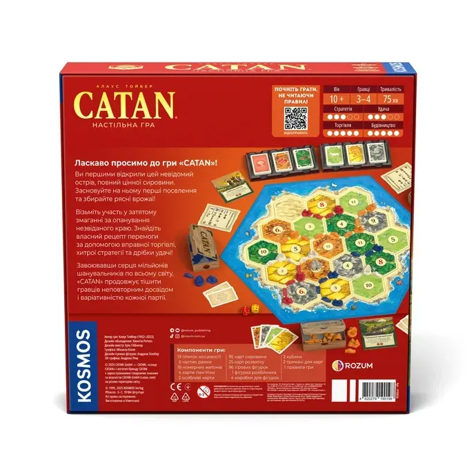 Компоненты настольной игры CATAN