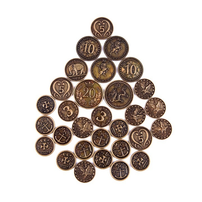 Комплект металлических монет Крауды