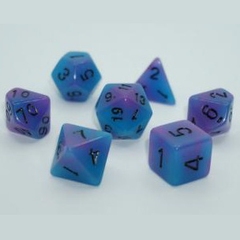 Набір кубиків Games7Days GLOW IN THE DARK - Синьо-фіолетовий (7 шт)